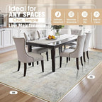 5x7 Area Rugs for Living Room Rug Washable: Abstract Rug for Dining Room - Image 2
