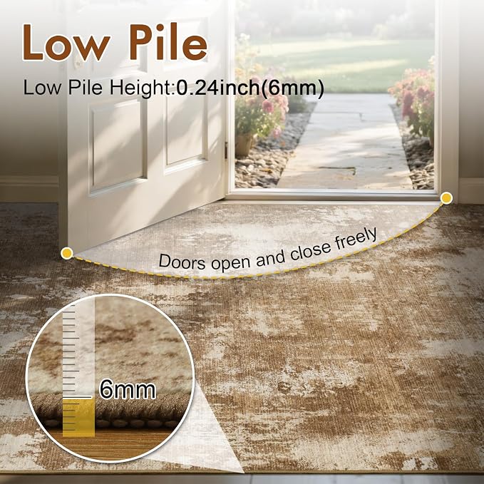 8x10 Ft Large Area Rugs for Living Room, Soft Non-Slip Washable Rugs Modern - Image 8
