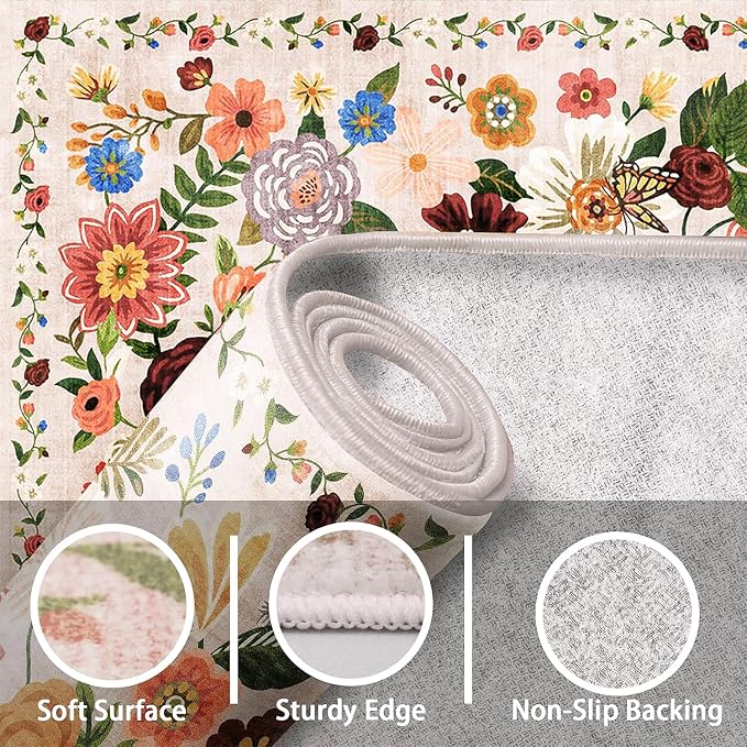 Area Rugs 24x17 Inch Home Decor Entry Rug, Small Door Mat Bath Mats - Image 4