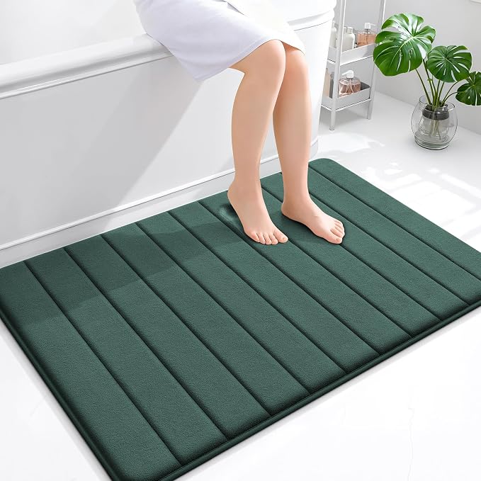 OLANLY Memory Foam Bath Mat 44x32, Super Soft Absorbent Bathroom Rugs, Quick Dry by OLANLY