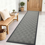 OLANLY Front Door Mat Outside Entrance 71x23, Heavy Duty Sturdy Natural Rubber by OLANLY