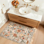 RELEANY Floral 2x3 Area Rugs Washable Print Boho Cute Carpet Non Slip Flower - Image 3
