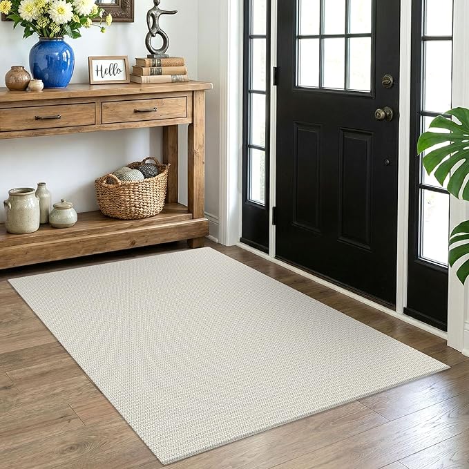 EARTHALL Washable Area Rug 4x5 Ft Non Slip Rugs by EARTHALL