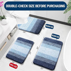OLANLY Bathroom Runner Rugs Mat 70x24, Extra Soft Absorbent Microfiber Bath Rugs - Image 2
