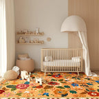 RELEANY Floral 4x6 Area Rugs Washable Print Boho Cute Carpet Non Slip Flower - Image 8