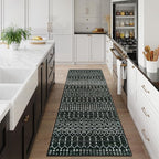 Lahome Moroccan 2x6 Black Runner Rug Non-Slip, Kitchen Rug Runner Washable - Image 5
