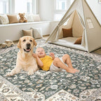 Vintage Living Room Area Rug 8x10 - Image 5