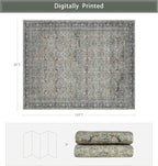 Srugn Washable Rugs 8x10 Area Rugs - Image 2