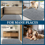 OLANLY Dog Door Mat for Muddy Paws 59x24, Absorbs Moisture and Dirt, Absorbent - Image 8