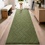PURRUGS Dirt Trapping Door Mat 24" x 84", Non-Slip Machine Washable Entry Rug by PURRUGS