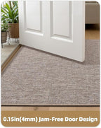 Color&Geometry Ultra Thin Indoor Door Mat 48"x72", Non Slip Rubber Backed Dirt - Image 3