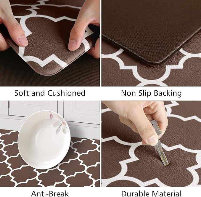 KMAT Kitchen Mat Cushioned Anti-Fatigue Kitchen Mats and Rugs, Waterproof - Image 3