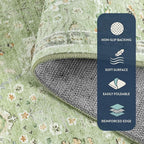 Lahome Flavie Sage Green Area Rug 8x10 - Image 4