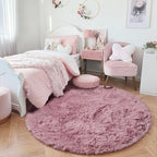 Amdrebio Blush Pink Round Circle Rug 4Ft - Image 8