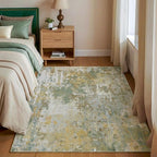 Entryway Rug 3x5 Green Door Mat Indoor Entrance 36x60, Washable Small Throw Rugs - Image 3