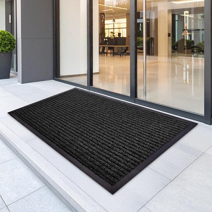Large Door Mat 3' x 5' Charcoal, Heavy Duty Commercial Floor Mat, Industrial - Image 6