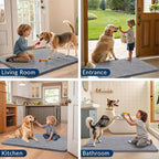 Smiry Dog Door Mat for Muddy Paws 59x35, Absorbent Dirt Trapper, Non-Slip - Image 7