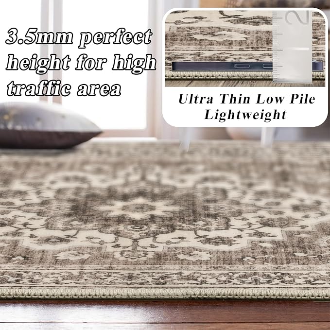 TOPRUUG Washable 10x13 Area Rug - Image 4