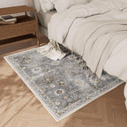 Machine Washable Small Rugs for Entryway: Door Mat Indoor Entrance 2x3 Boho - Image 2