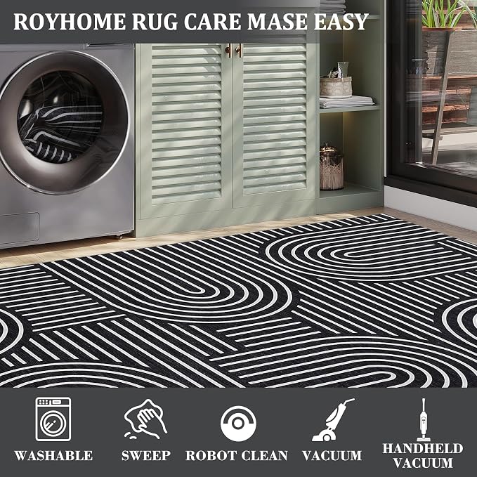 ROYHOME Washable Rug 8x10 Area Rugs - Image 7