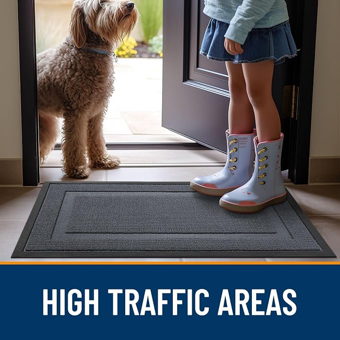 OLANLY Front Door Mat Indoor Outdoor Entrance, Waterproof All-Season, - Image 6