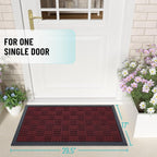 OLANLY Front Door Mat Outside Entrance 29.5x17, Heavy Duty Sturdy Natural - Image 2