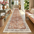 Yamaziot Washable Runner Rug 2x12 – Floral Non Slip Boho Hallway Runner Rug by Yamaziot