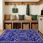 Area Rug Living Room Rugs: Floral 3x5 Washable Rug Vintage Soft Boho Non-Slip - Image 5