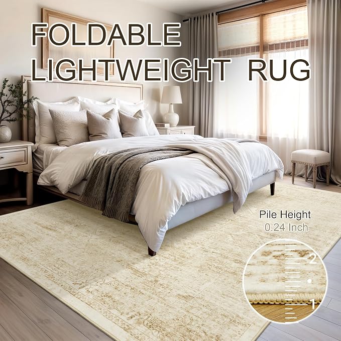 Soalmost Washable Area Rug 10x14, Large Soft Rugs - Image 6