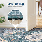 Lessymo Area Rug 6x9, Machine Washable Area Rugs, Super Soft Faux-Wool Area Rugs - Image 5