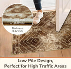 BESTSWEETIE Area Rug 2x3 Rug Machine Washable Non-Slip Low Pile Print Pattern - Image 3
