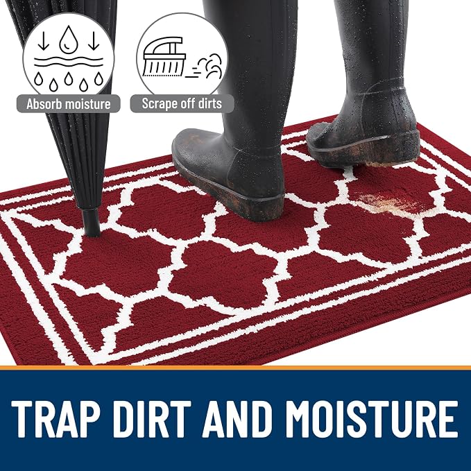Buganda Indoor Door Mat, Dirt-Resistant and Absorbent Doormat, Low Profile - Image 2