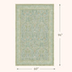 5x8 Sage Green Nursery Area Rug Non Slip, Soft Washable Rugs - Image 2