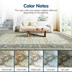 Lessymo Washable Area Rug for Living Room, 8x10 Large Rugs - Image 9