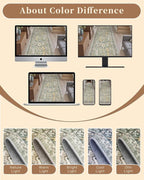 Madane Runner Rug 2'6''x8' Kitchen Runner, Hallway Runner Printed Vintage - Image 9