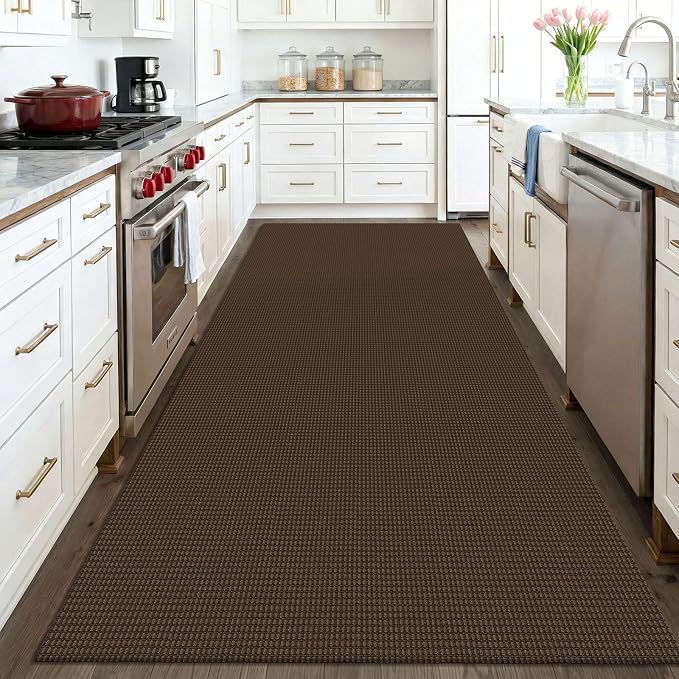 KOZYFLY Washable 4x6 Entry Woven Area Rug, Braided Throw Rugs by KOZYFLY