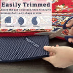 DELLUNA Non-Slip Area Rug Pad, 3/8" Thick Double Side Rubber + Felt, - Image 4