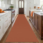 IOHOUZE Washable Exrea Long Hallway Runner Rug 3x18 Non Slip Rubber Backed - Image 2
