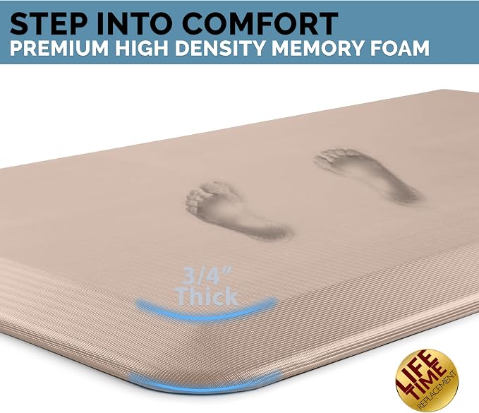 ComfiLife Anti Fatigue Floor Mat – 3/4 Inch Thick Kitchen Mats - Image 2