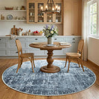 4Ft Round Area Rugs for Living Room, Soft Non-Slip Washable Rugs Modern - Image 4