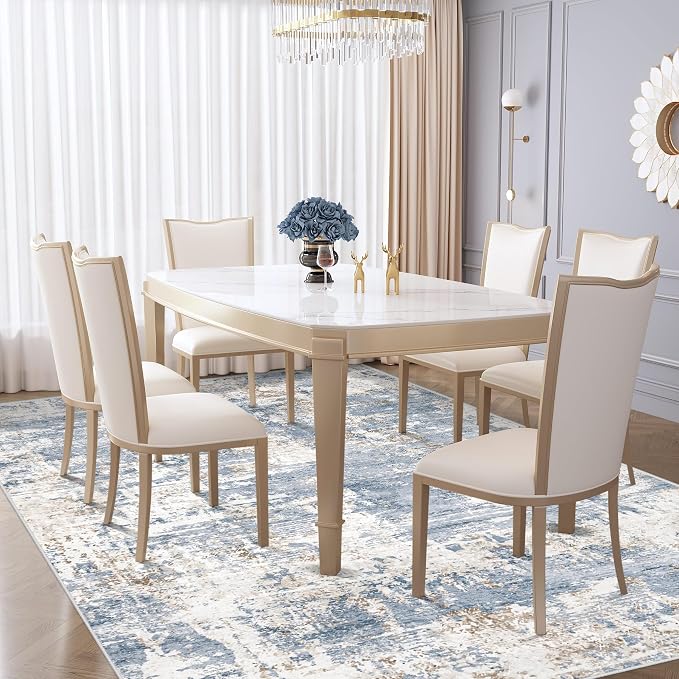 XLUEZ 6x9 Area Rugs for Living Room, Washable Modern Abstract Large Area Rug - Image 4