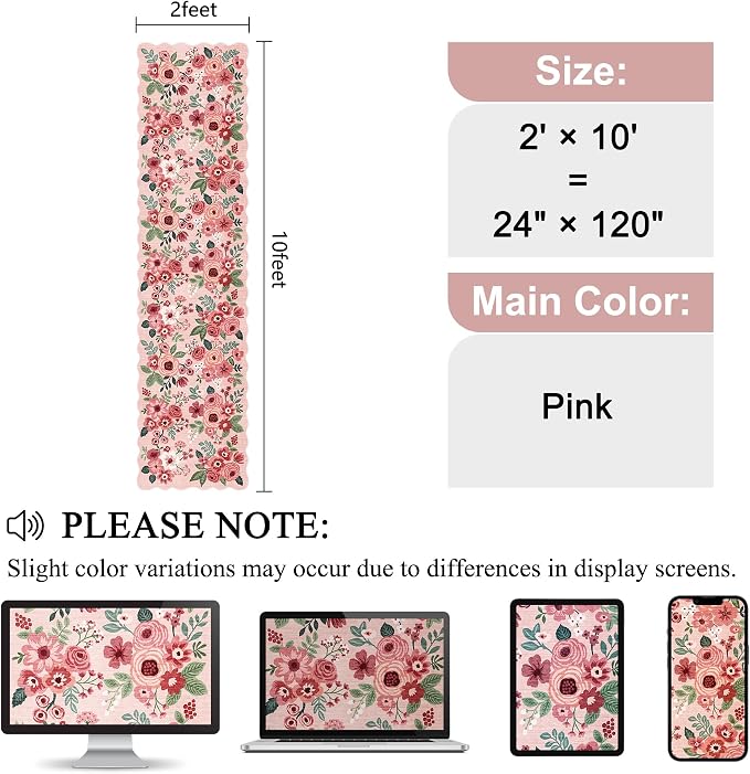 DUKINO 2x10 Runner Rug for Hallway, Washable Kitchen Rug - Image 2