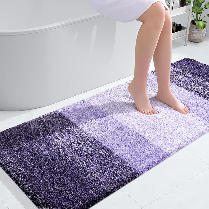 OLANLY Large Bathroom Rugs Mat 40x24, Extra Soft Absorbent Microfiber Bath Rugs by OLANLY