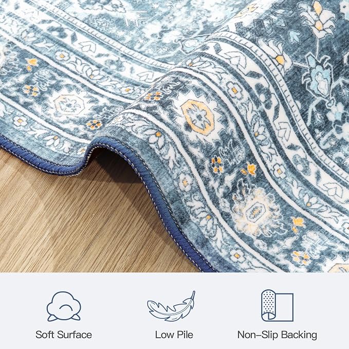 Lofus 9x12 Area Rug for Living Room, Soft Boho Carpets for Bedroom Dining Room - Image 7
