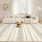 Nakagishi 7x9 Area Rug Living Room: Washable Boho Large Neutral Modern Soft - Image 4