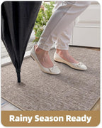 Color&Geometry Ultra Thin Indoor Door Mat 32"x48", Non Slip Rubber Backed Dirt - Image 7
