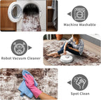 4x12 Runner Rug for Wide Hallway: Long Washable Runners for Entryway Living - Image 3