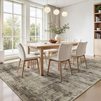 Lofus 9x12 Area Rug for Living Room, Neutral Modern Washable Carpet for Bedroom - Image 3