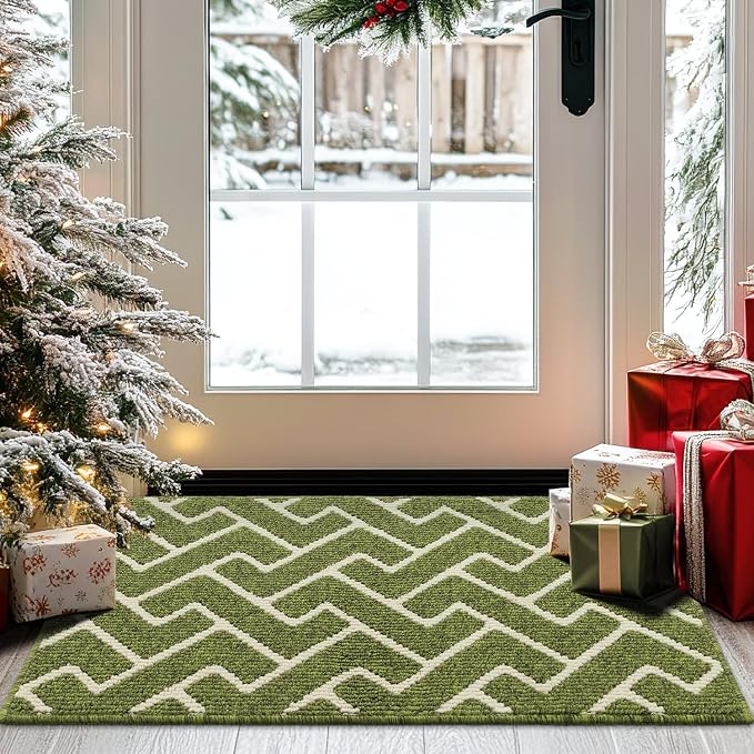 hicorfe Indoor Doormat, Front Back Door Mat TPR Backing Non Slip Mats 20"x32" by Hicorfe