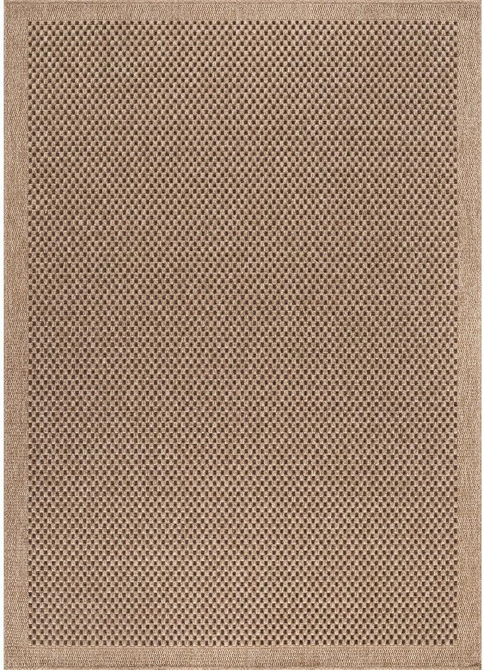 CAMILSON Easy Jute Rug 9x12, Indoor Outdoor Natural Color Fiber Area Rugs - Image 3